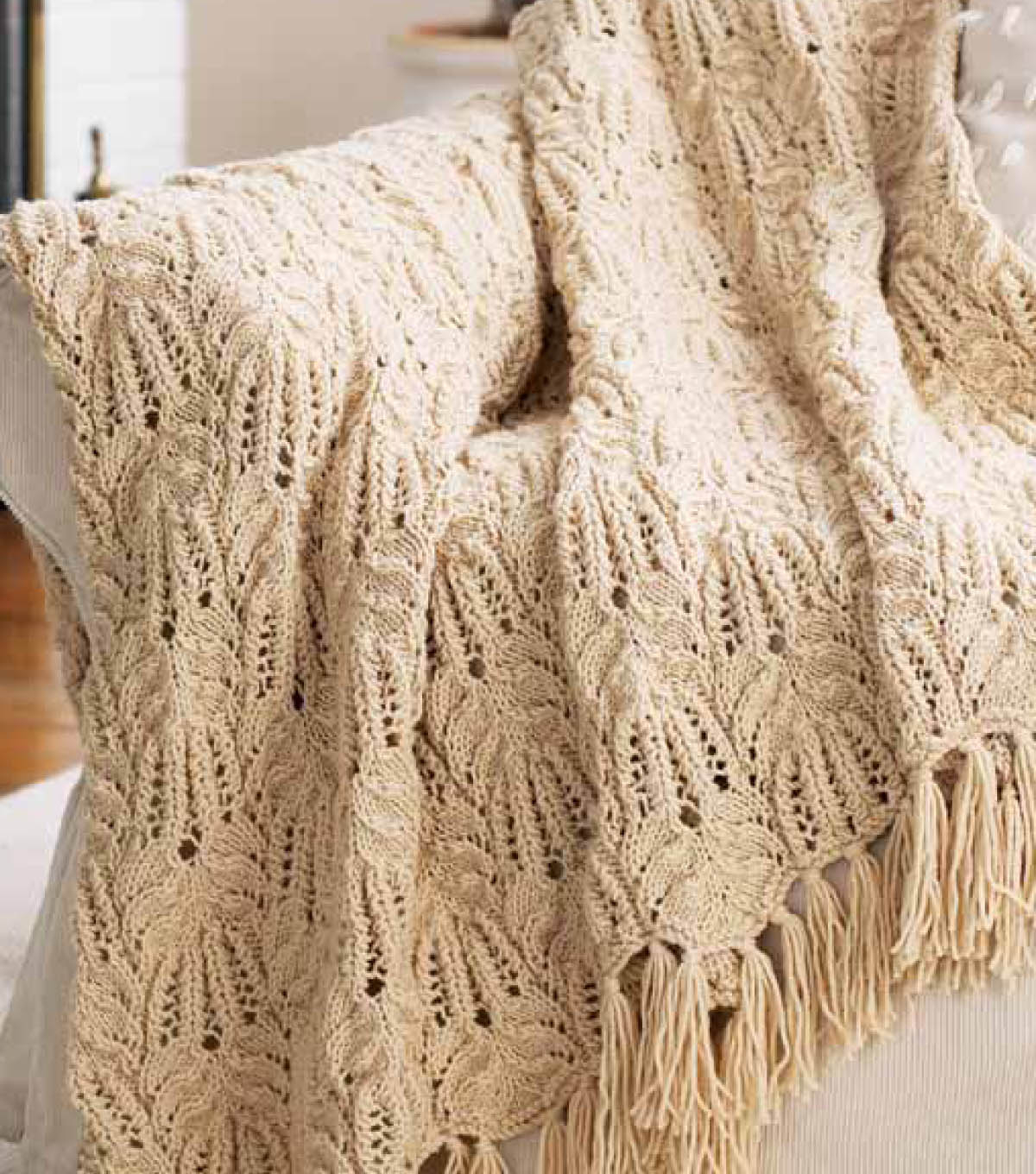 Knit Afghan Patterns Free Free Knitting Pattern Lace And Cable Afghan