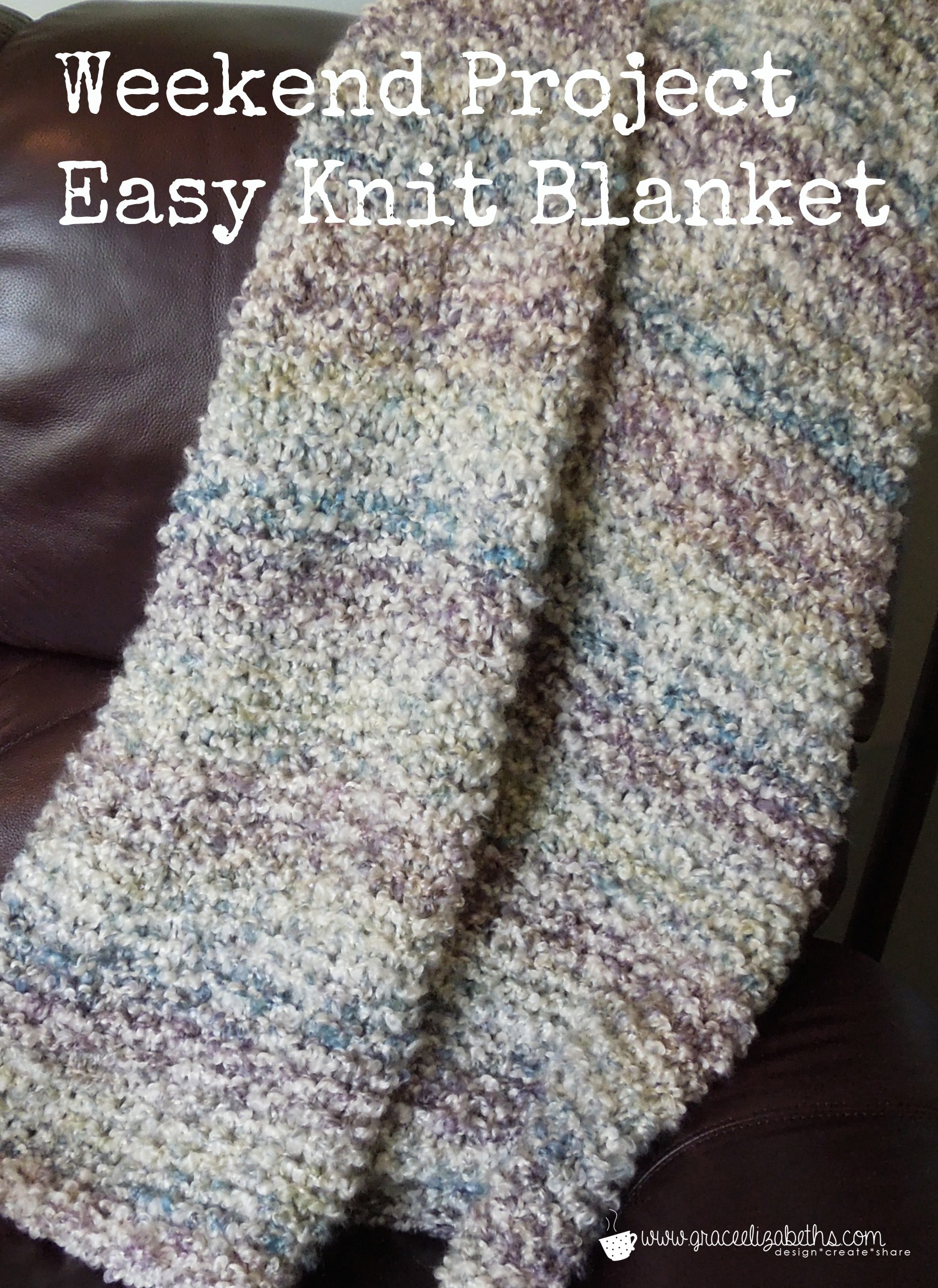 Knit Afghan Patterns Free Weekend Project Free Easy Knit Blanket Pattern Grace Elizabeths