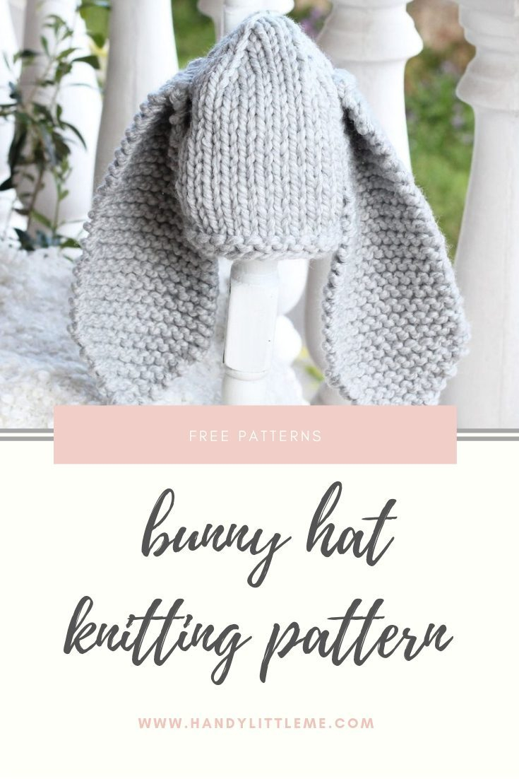 Knit Baby Bunny Hat Pattern Bunny Hat Free Knitting Patterns Handy Little Me