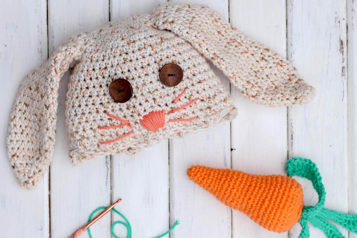Knit Baby Bunny Hat Pattern Crochet Ba Bunny Hat Carrot Toy 3 Make Do Crew