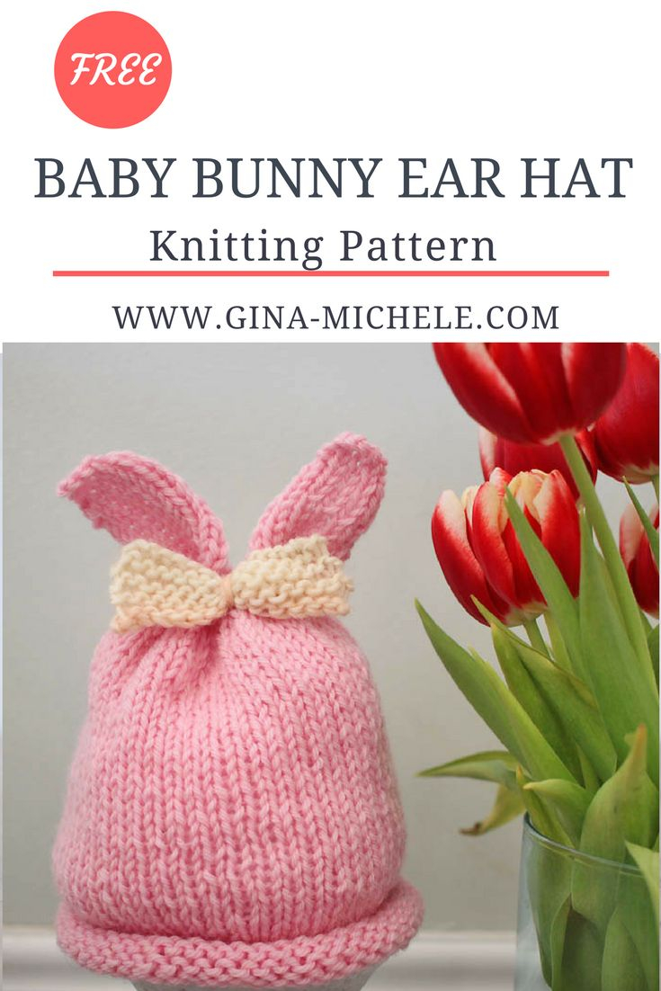 Knit Baby Bunny Hat Pattern Crochet Ba Hats Free Knitting Pattern For This Ba Girls Bunny