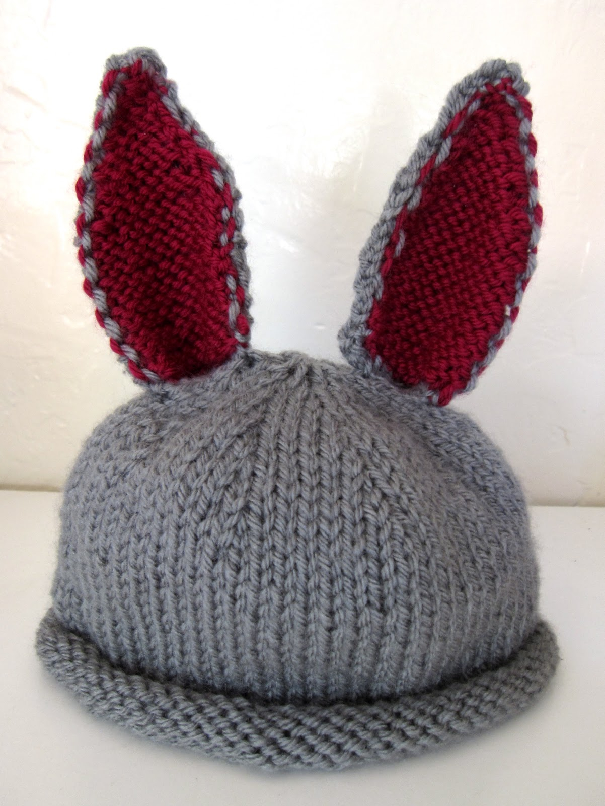 Knit Baby Bunny Hat Pattern Made Meg Ba Bunny Hat