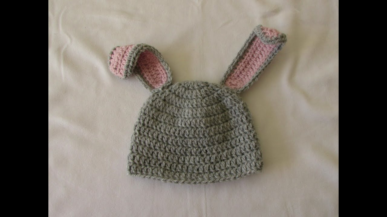 Knit Baby Bunny Hat Pattern Very Easy Crochet Ba Childs Bunny Hat Tutorial Part 1