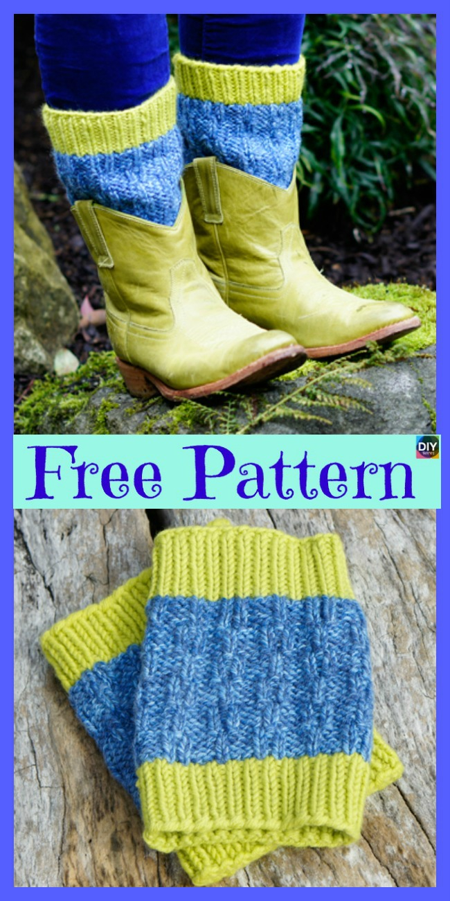 Knit Boot Cuffs Pattern Free 10 Cozy Knitting Boot Cuffs Free Patterns Diy 4 Ever
