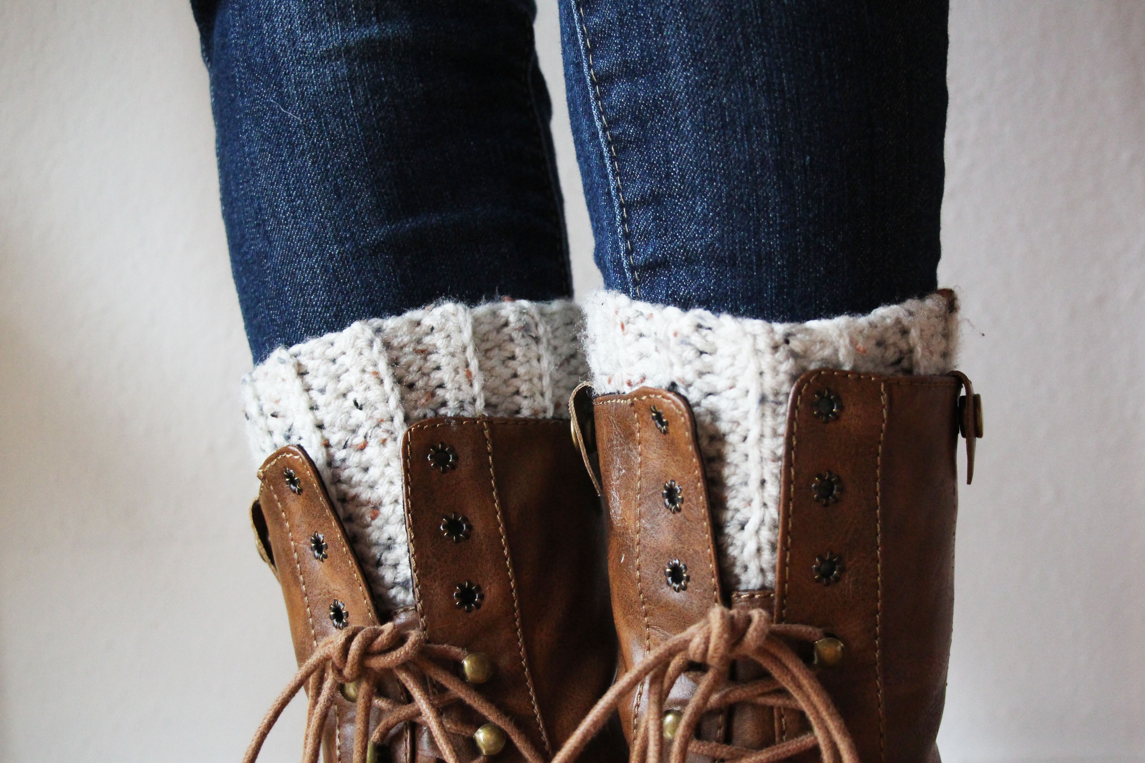 Knit Boot Cuffs Pattern Free Cute And Easy Crocheted Boot Cuffs Skip To My Lou