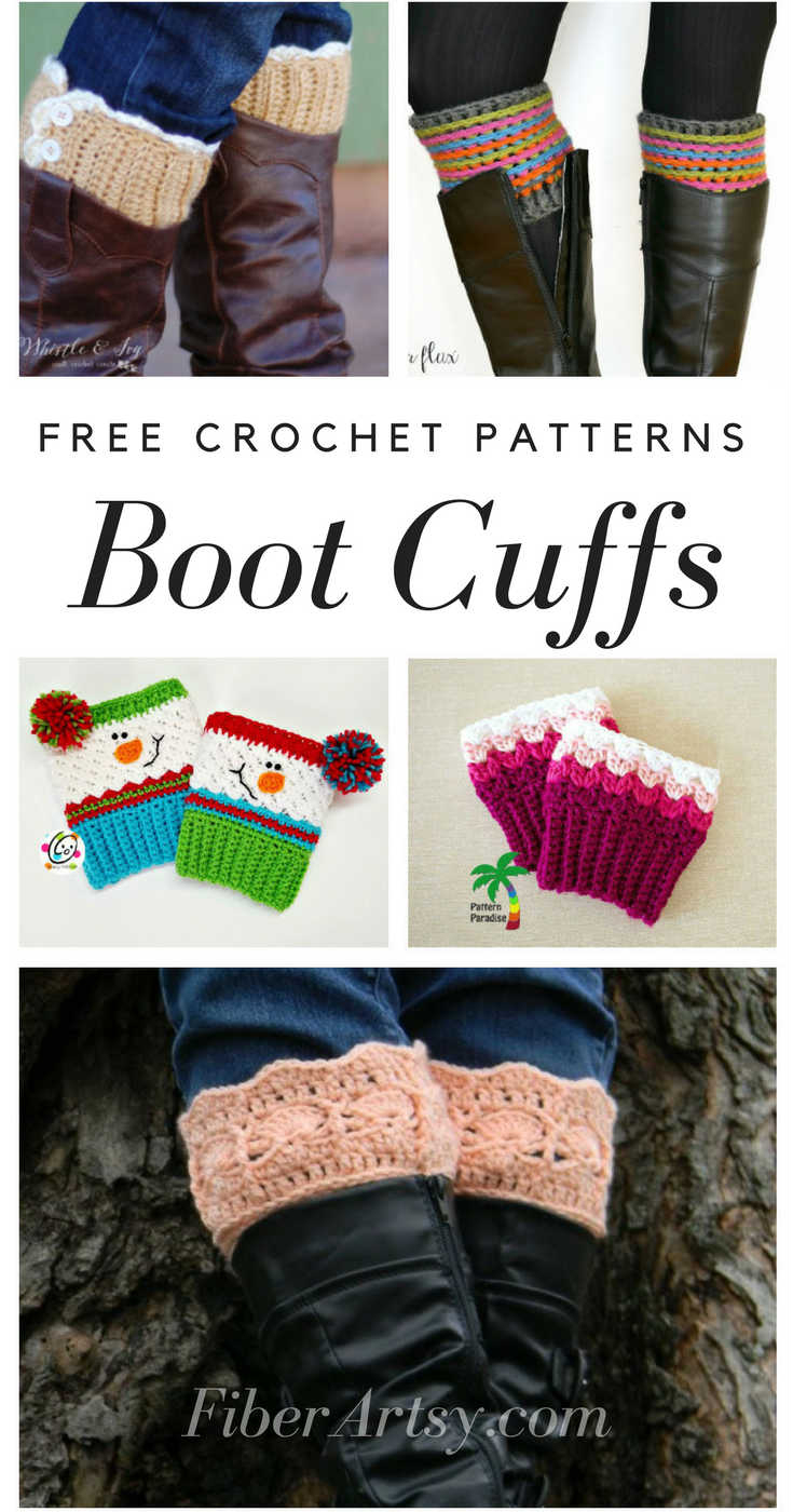 Knit Boot Cuffs Pattern Free Free Boot Cuff Patterns For Crochet Fiberartsy