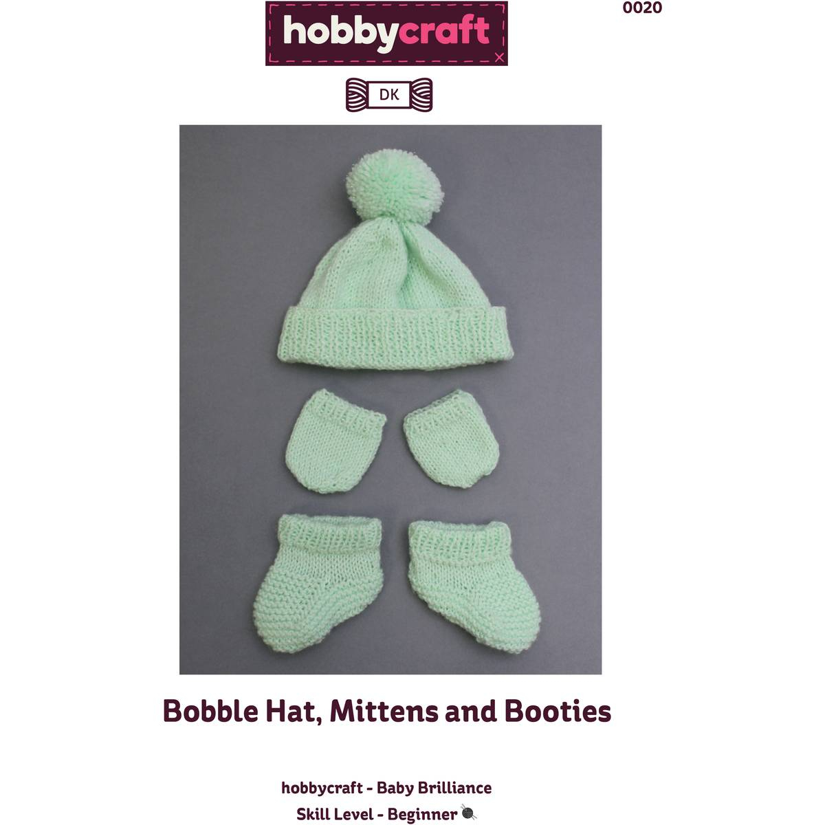 Knit Booties Pattern Free Free Pattern Ba Brilliance Bobble Hat Mittens And Booties Hobcraft