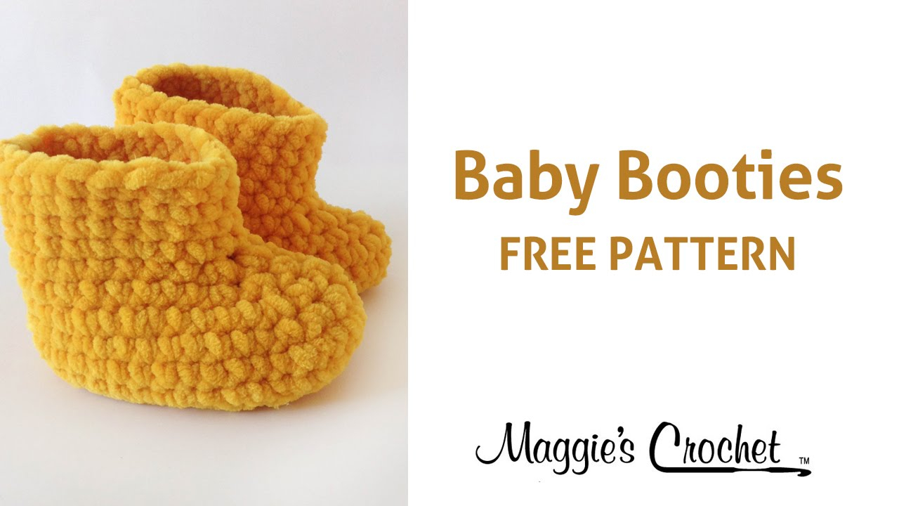 Knit Booties Pattern Free Parfait Ba Booties Free Crochet Pattern Right Handed