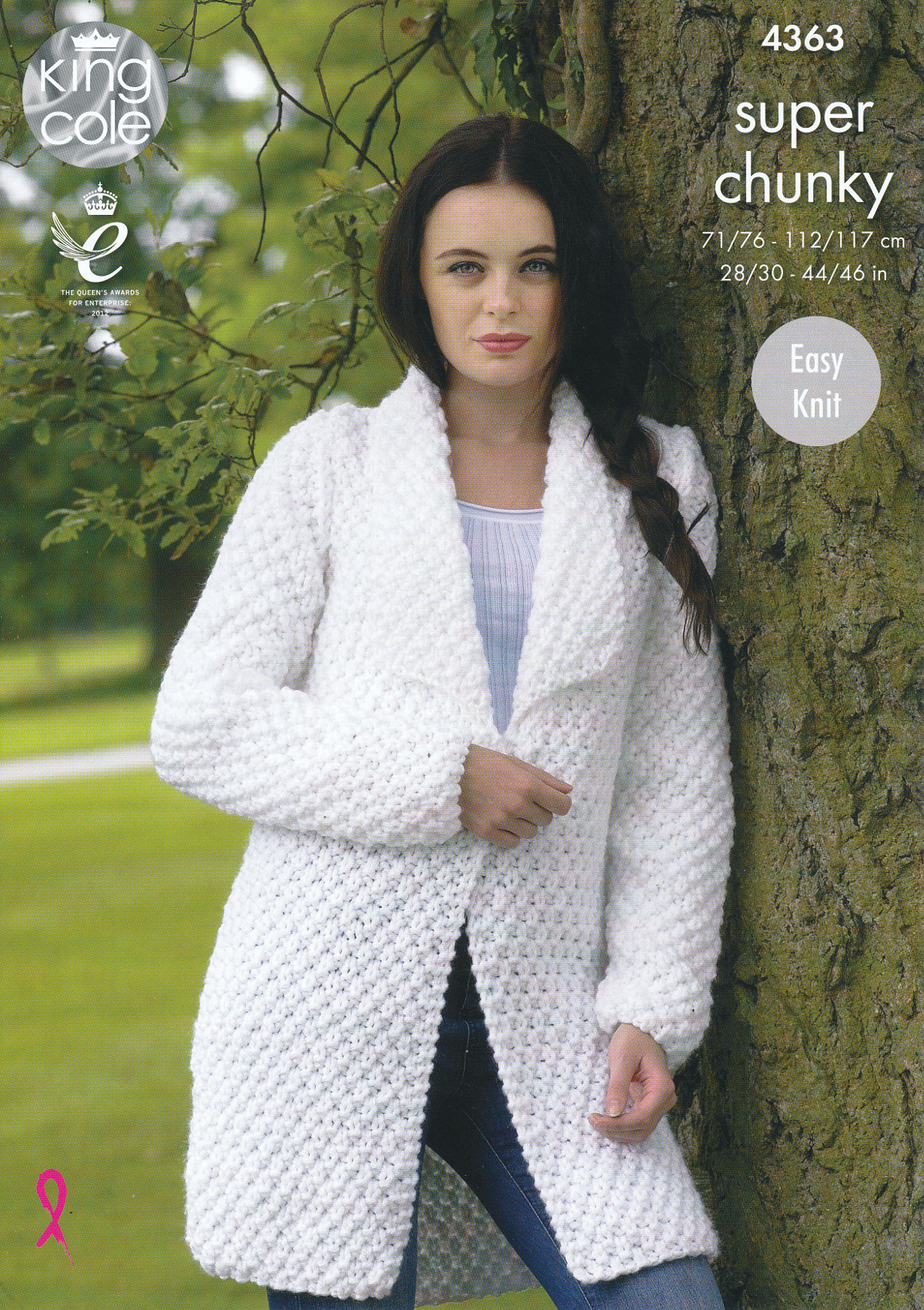 Knit Cardigan Pattern Details About Ladies Super Chunky Knitting Pattern King Cole Easy Knit Sweater Jacket 4363