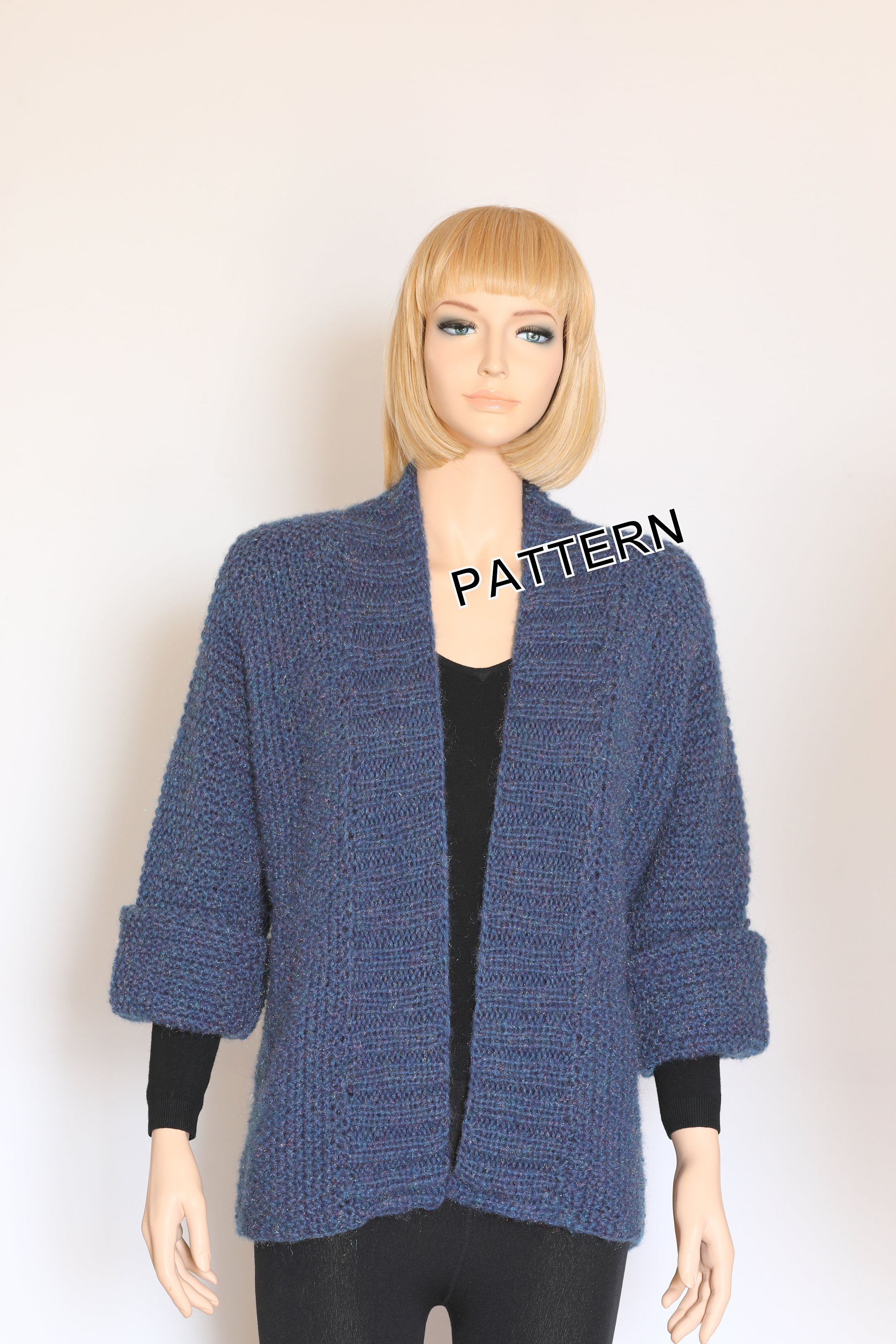 Knit Cardigan Pattern Knit Cardigan Pattern Sweater Pattern Hand Knit Pullover Knit Sweater Knitting Pattern Knit Jacket Knit Vest Pattern