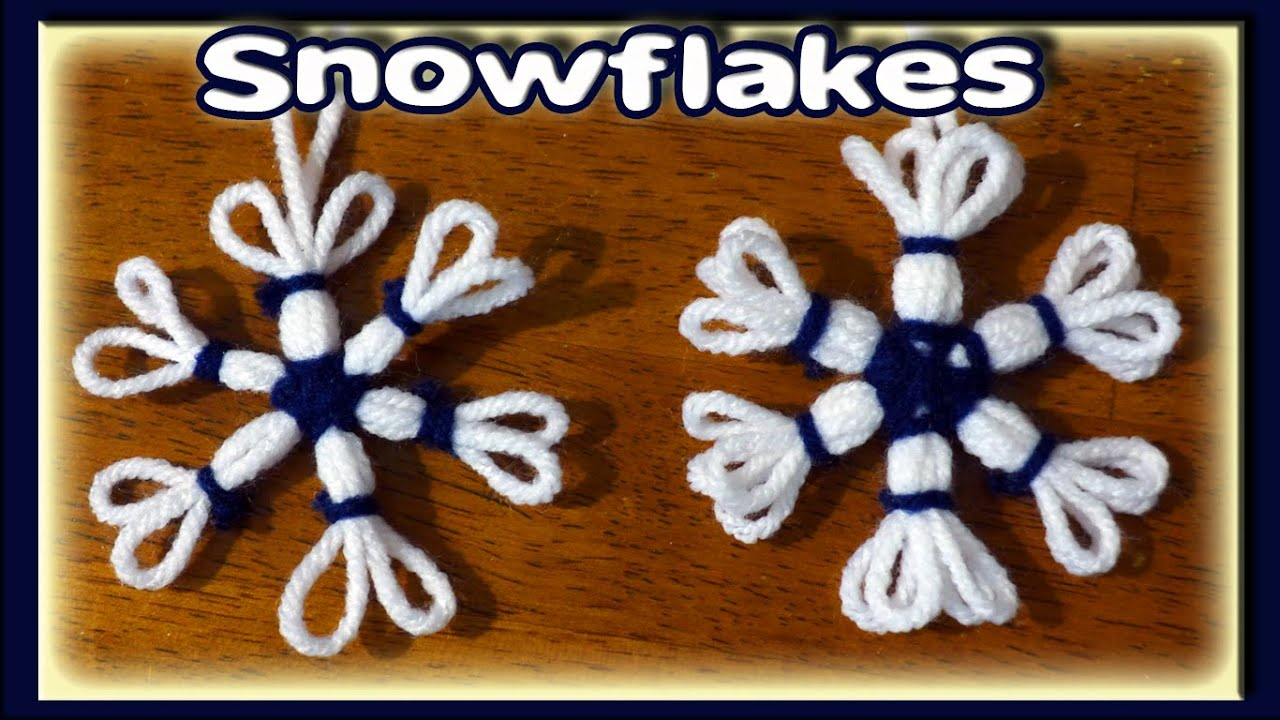 Knit Christmas Ornament Patterns Easy Snowflake Christmas Ornaments Loom Knitting