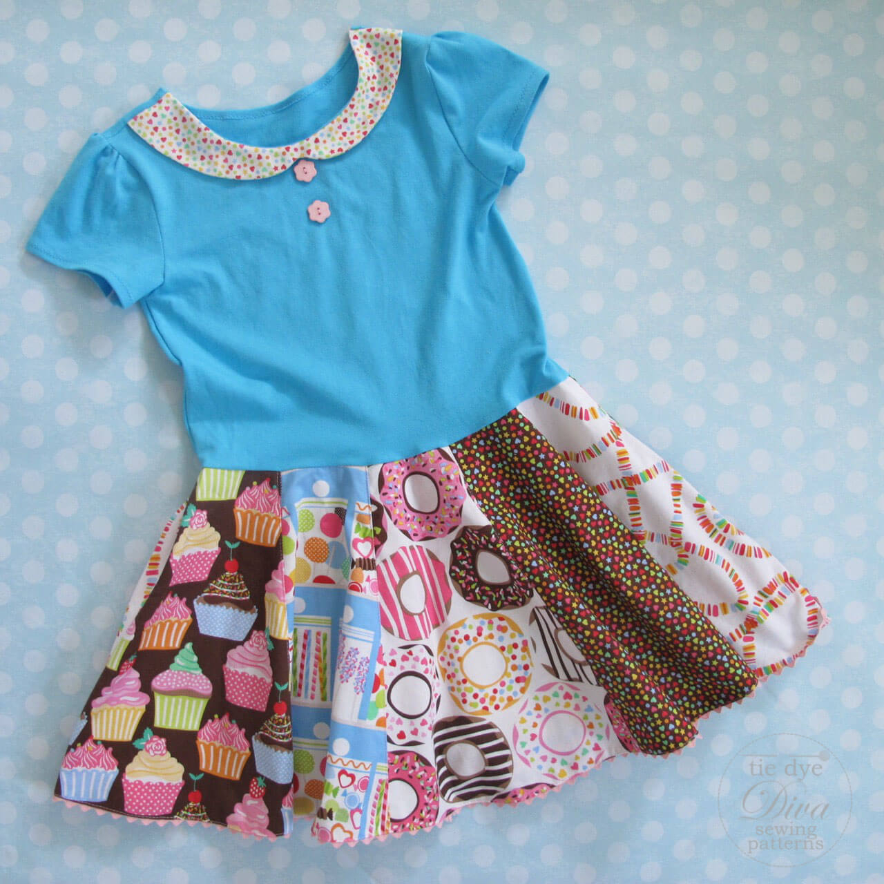 Knit Circle Pattern Garnet Dress Top And Skirt Pattern Knit And Woven Fabric Circle Skirt Girls 1 10 Years