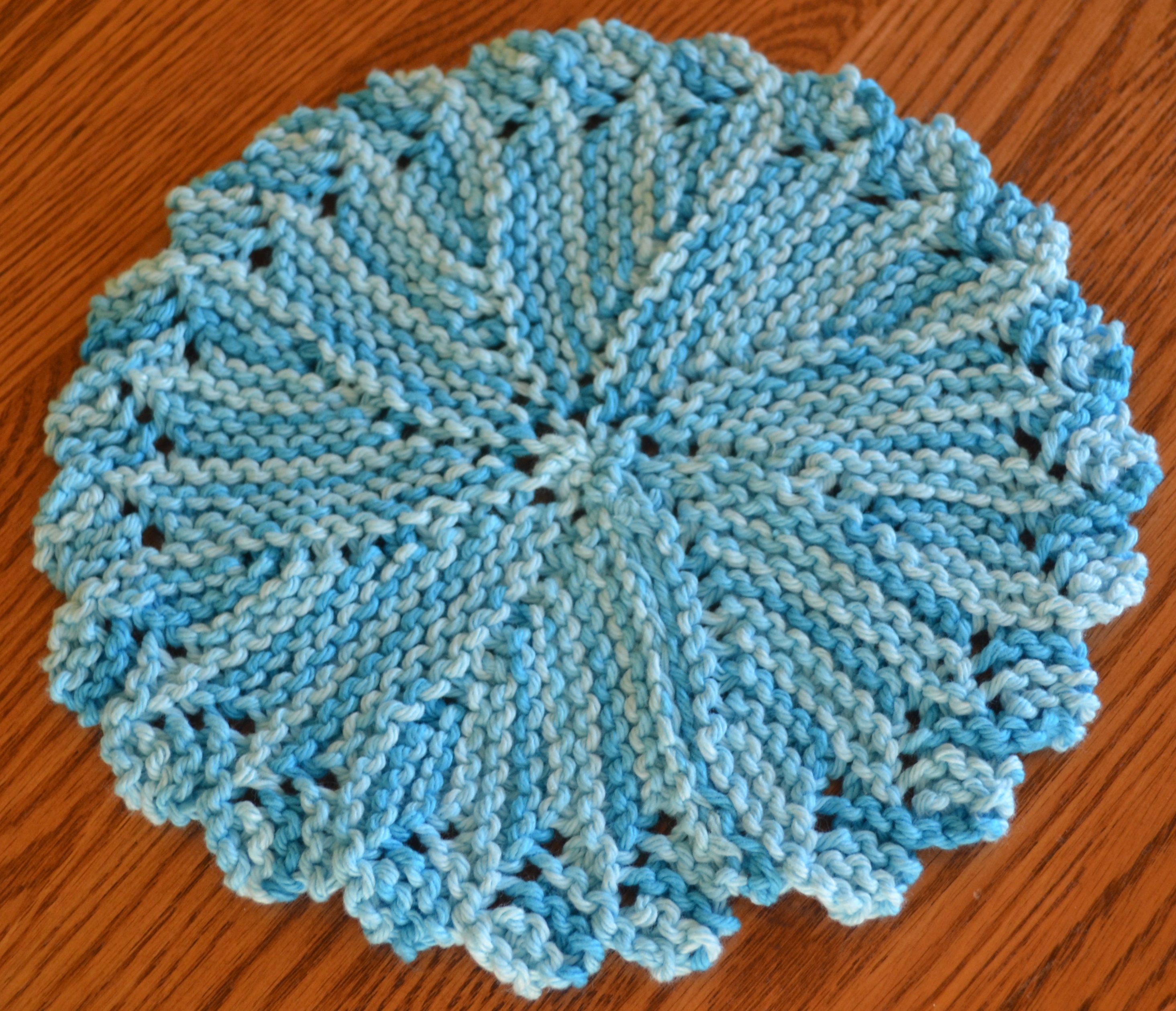 Knit Circle Pattern Practical Knitting Dishcloths Knitsnips