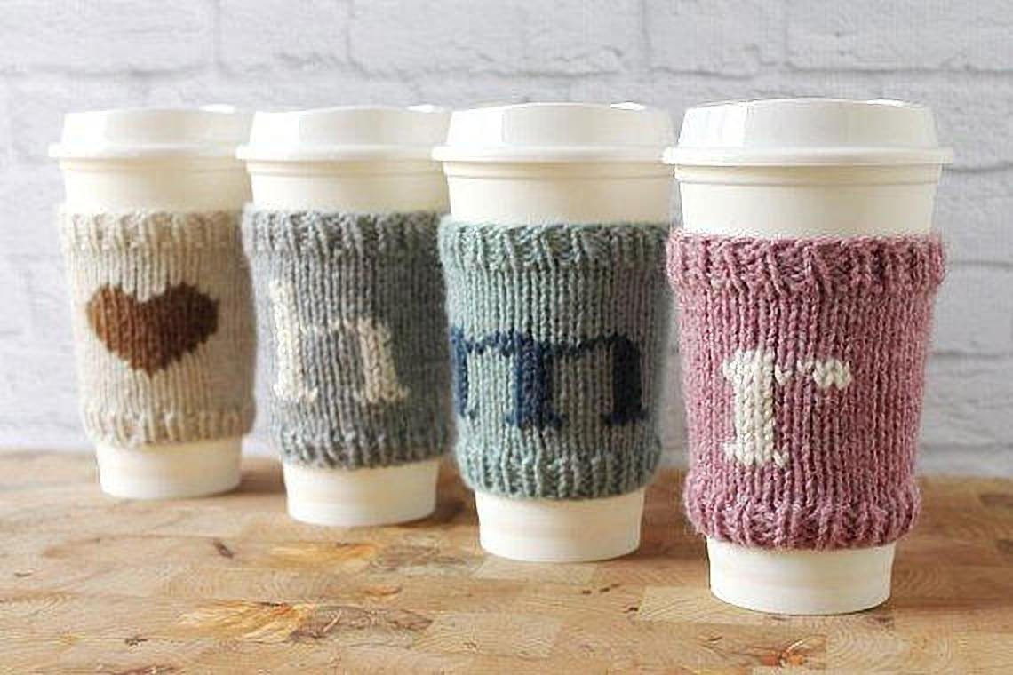 Knit Coffee Cup Sleeve Pattern Comfy Coffee Cozy Free Pattern