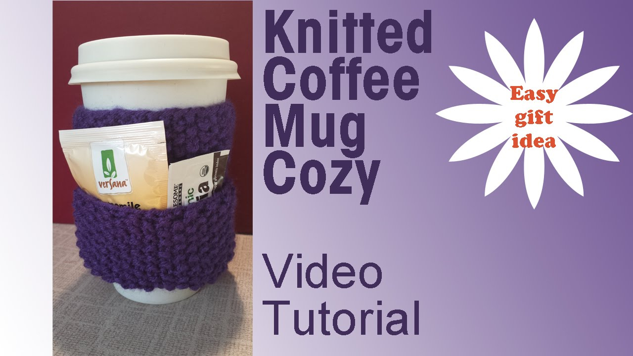 Knit Coffee Cup Sleeve Pattern Knitted Coffee Mug Cozy Easy Holiday Diy Gifts
