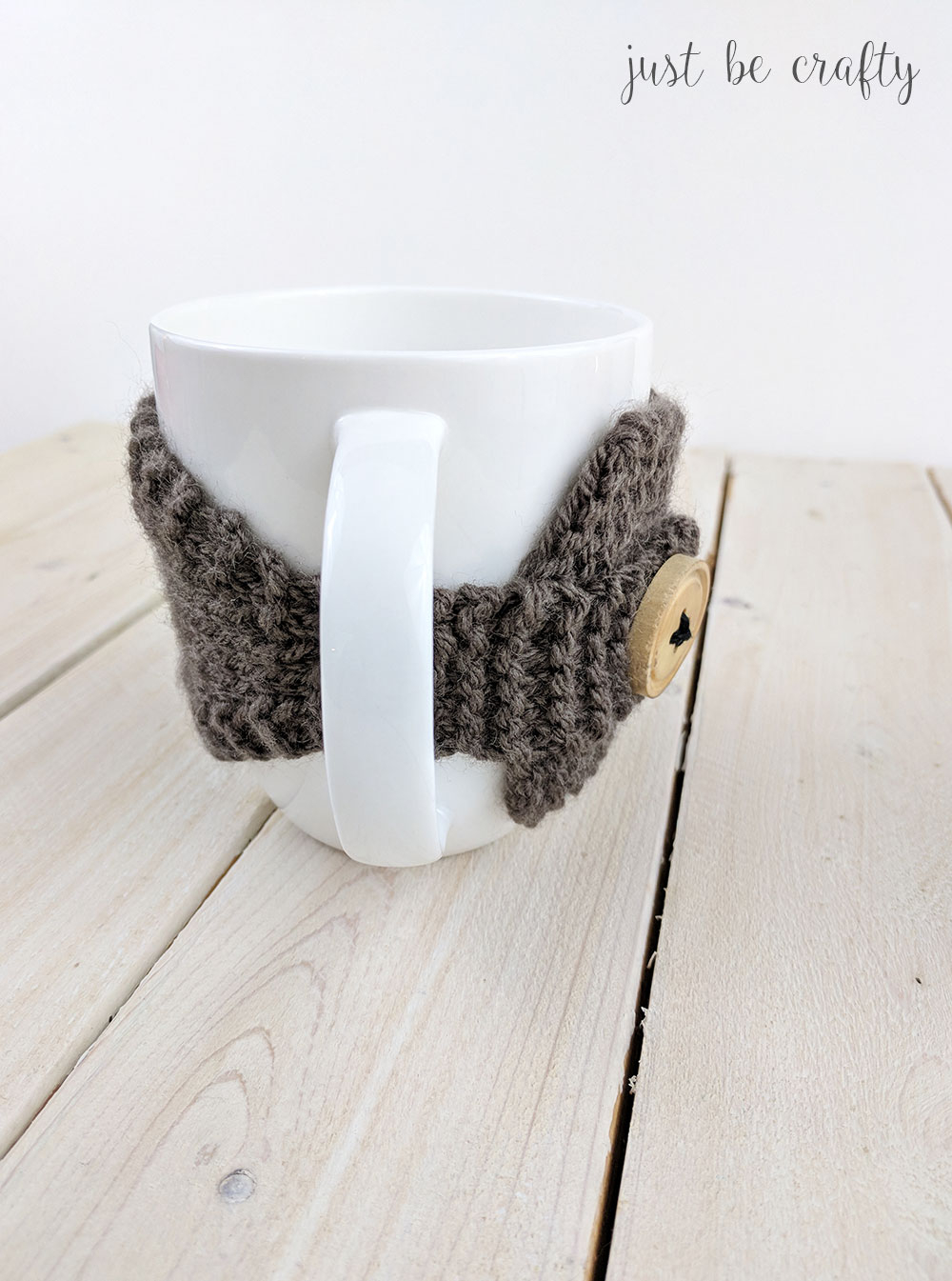Knit Coffee Cup Sleeve Pattern Knitted Coffee Mug Cozy Pattern Free Pattern Just Be Crafty