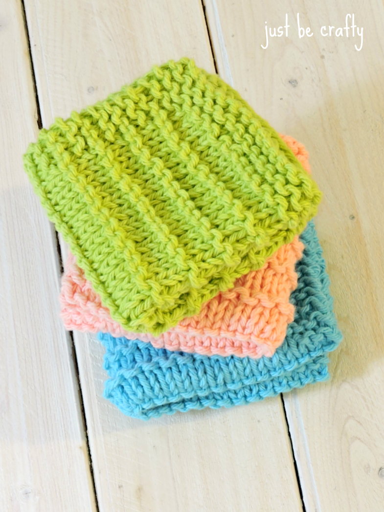 Knit Dishcloth Patterns For Beginners Farmhouse Kitchen Knitted Dishcloths Just Be Crafty