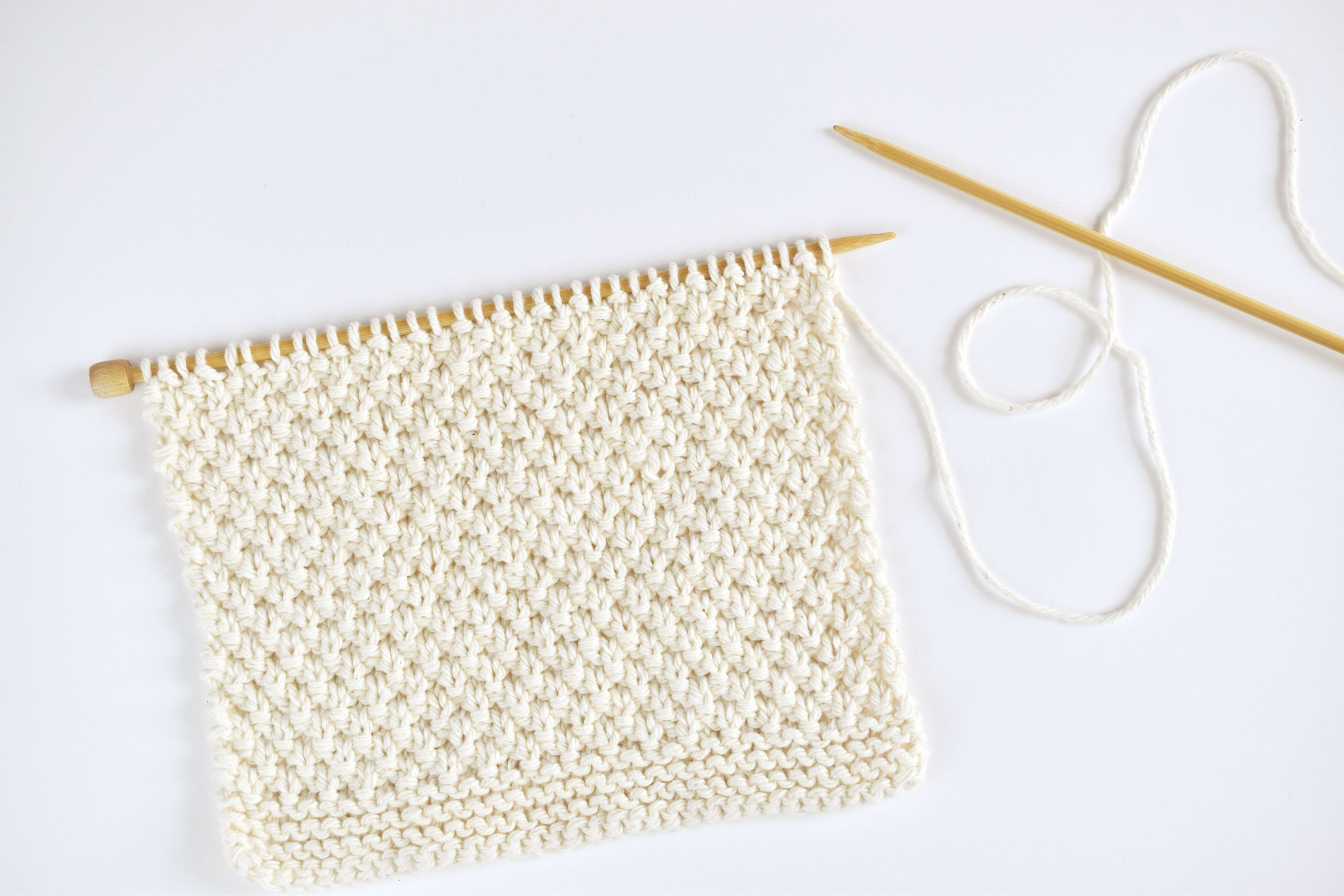 Knit Dishcloth Patterns For Beginners Free Moss Stitch Dishcloth Knitting Pattern