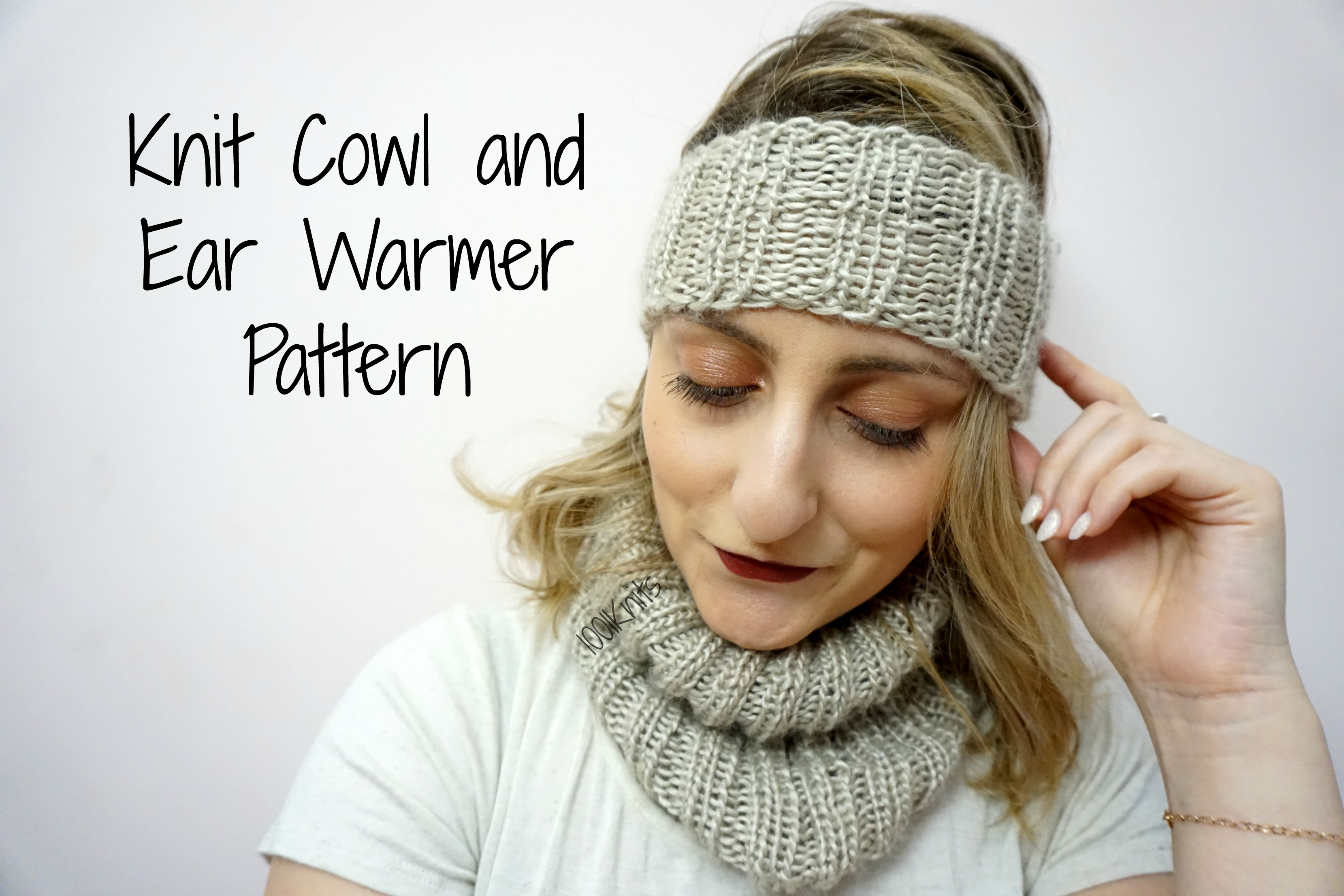 Knit Earwarmer Pattern Knit Cowl And Ear Warmer Pattern 1001 Knits