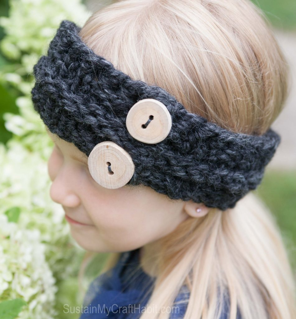 Knit Headband Pattern Childs Easy Free Knitted Headband Pattern Sustain My Craft Habit
