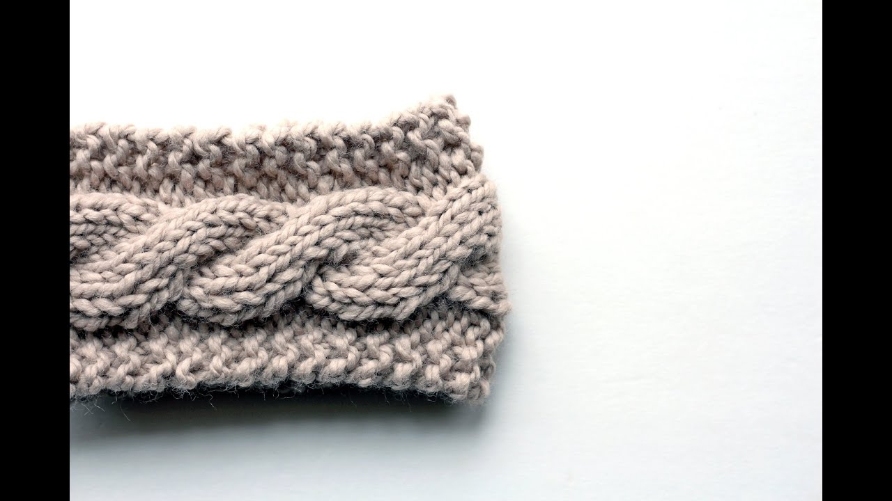 Knit Headband Pattern Free Friendship Cable Headband Knitting Pattern Video