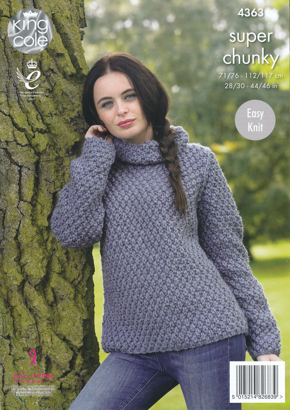 Knit Jumper Pattern Ladies Super Chunky Knitting Pattern King Cole Easy Knit Sweater