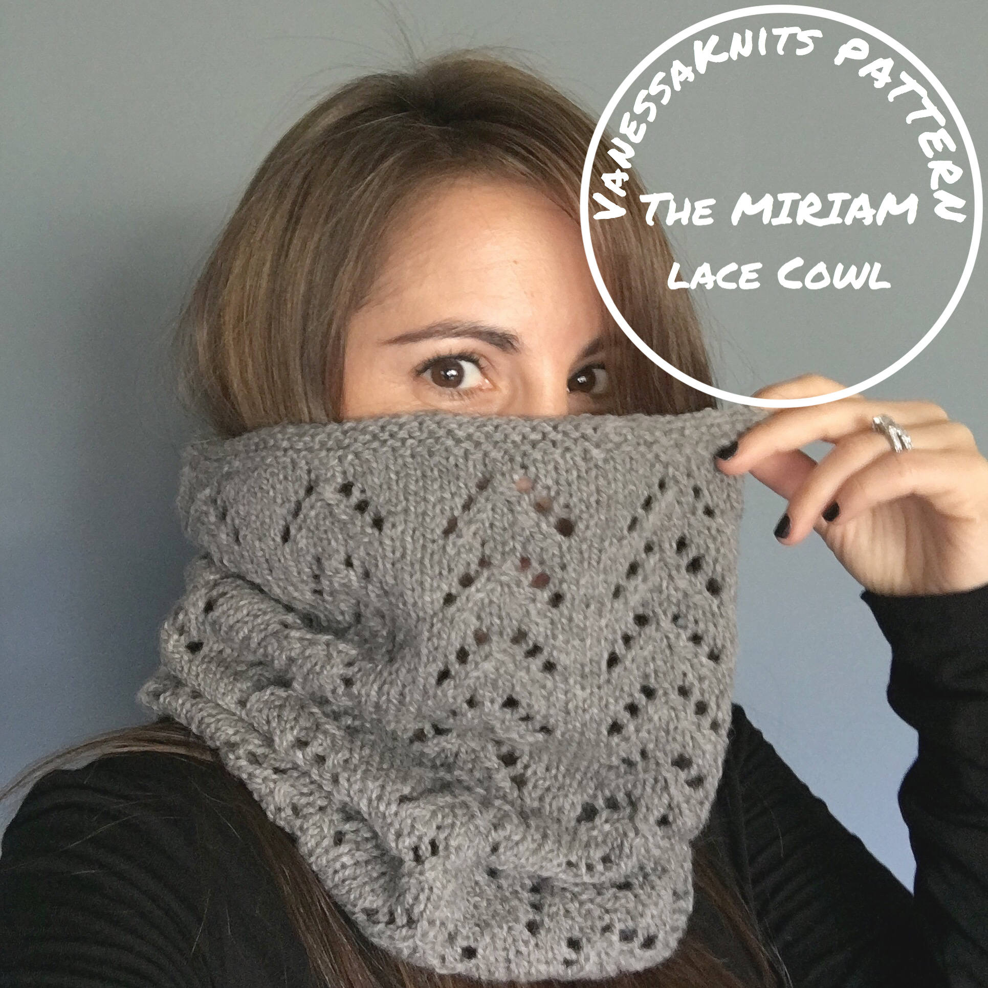Knit Lace Cowl Pattern Knitting Pattern The Miriam Classic Lace Cowl Includes