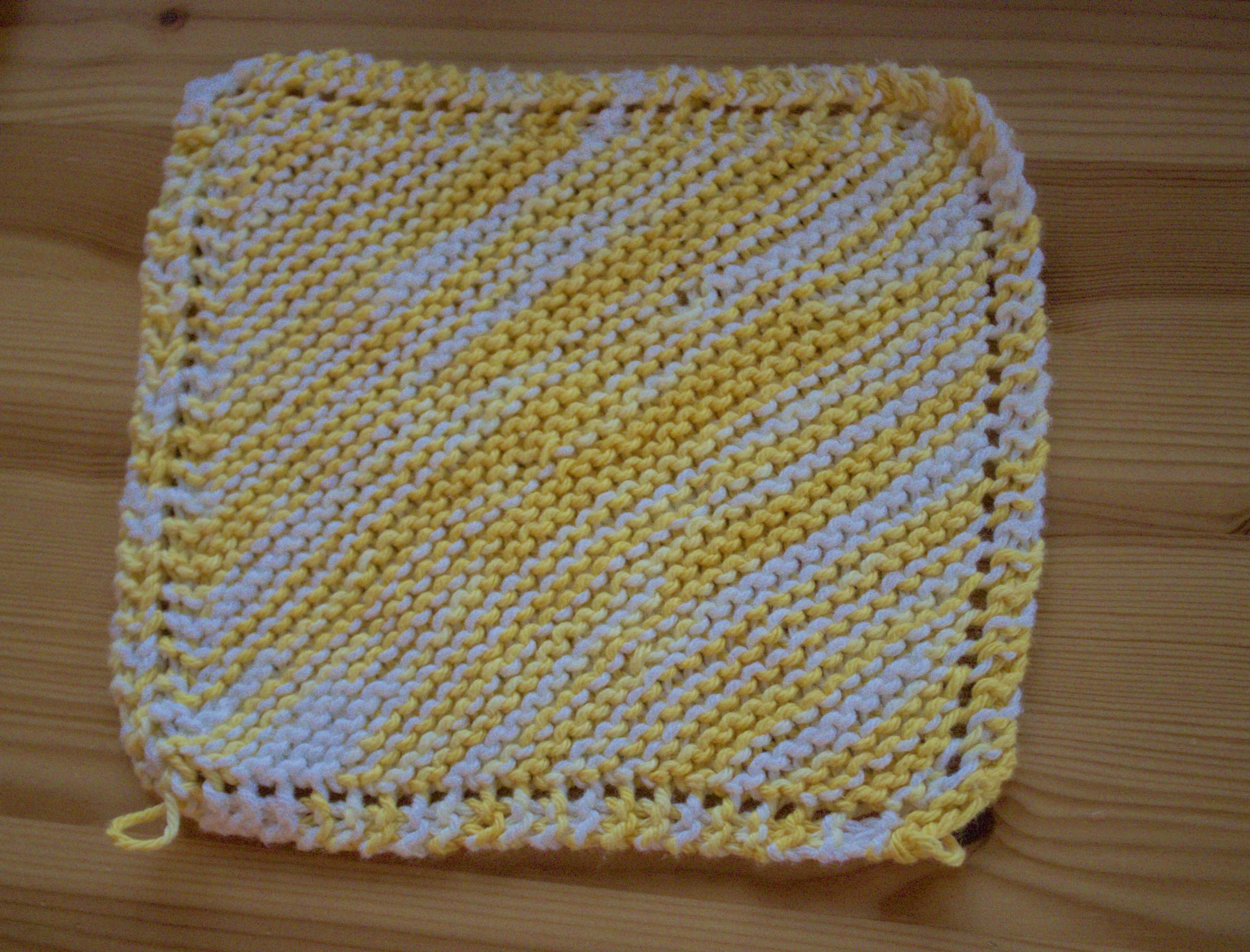 Knit Potholder Patterns Day 146 Bas First Knit Project Or How To Knit A Potholder