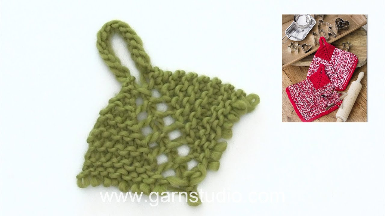 Knit Potholder Patterns How To Knit The Potholders In Drops Extra 0 1405