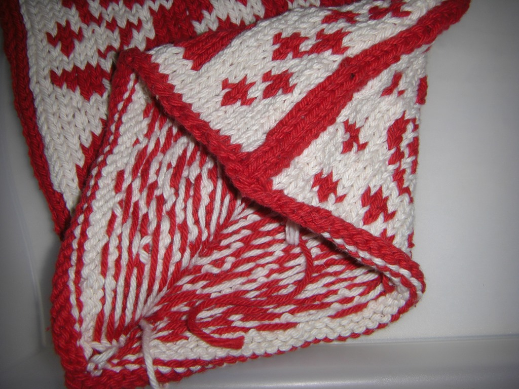 Knit Potholder Patterns Winter Knitting Its The Dirt