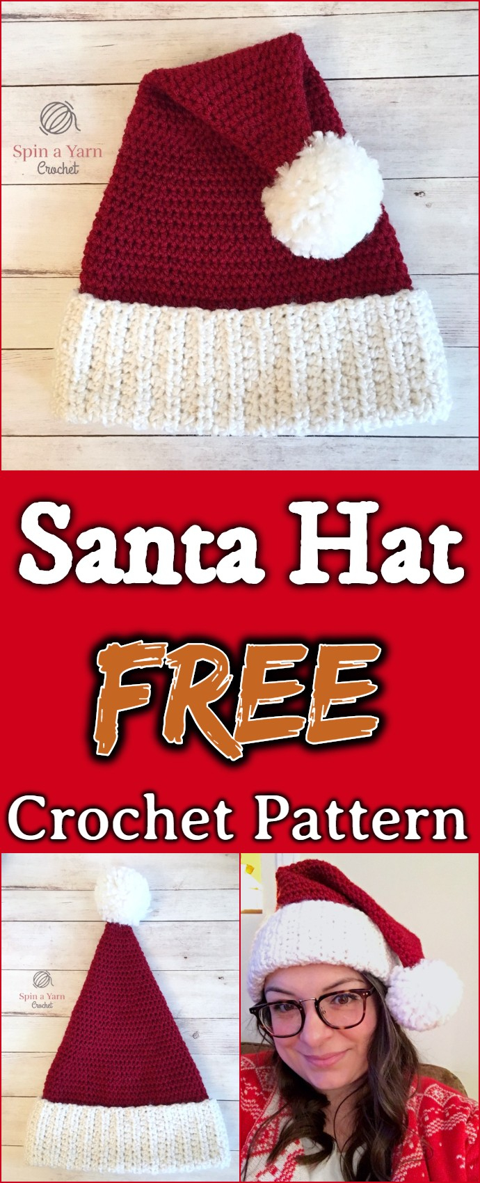 Knit Santa Hat Pattern Free Free Crochet Hat Patterns Free Patterns