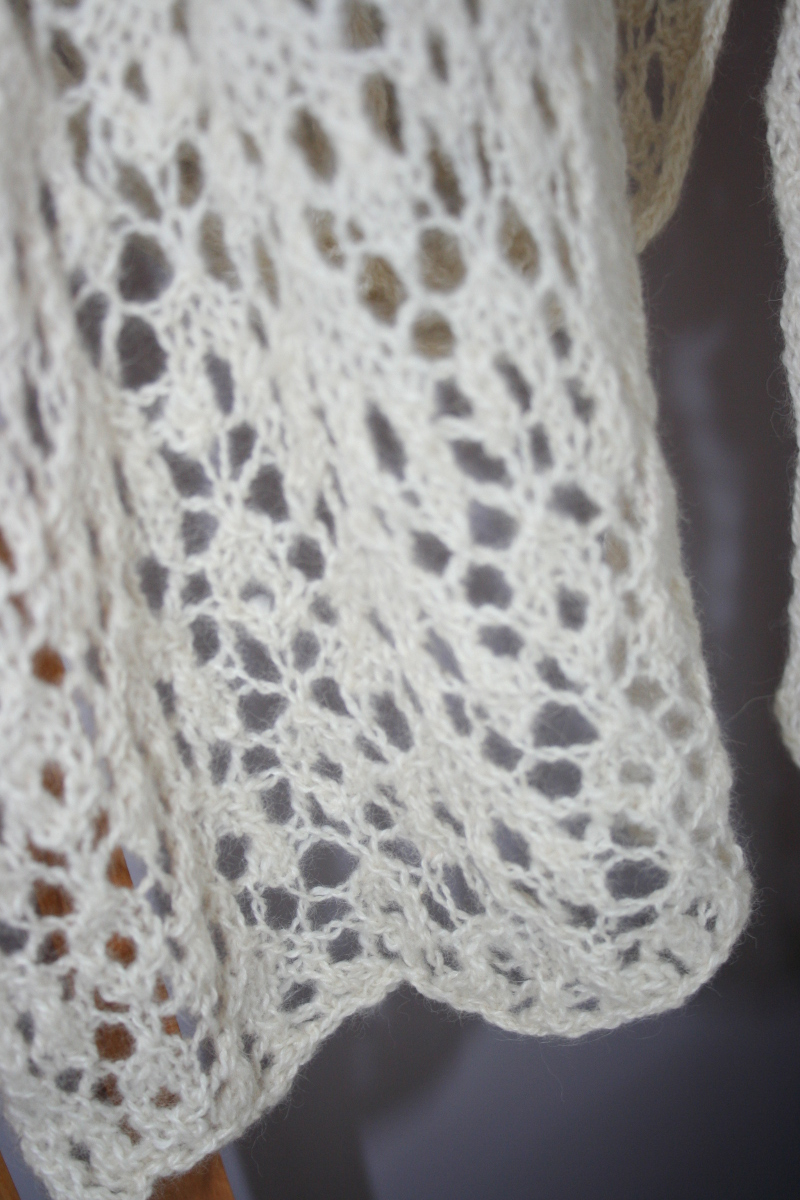 Knit Scarf Pattern Lace Rosebud Lace Scarf Pattern