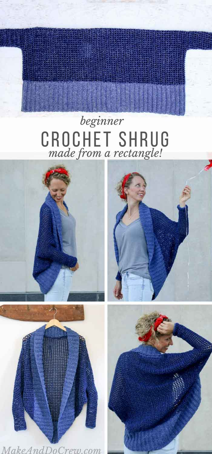 Knit Shrug Pattern Easy Easy Crochet Shrug Pattern Beginners Make Do Crew