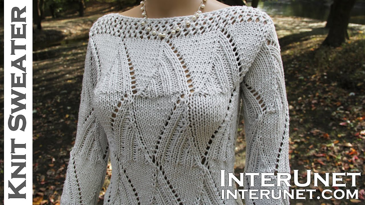 Knit Sweaters Patterns Knit A Sweater Womens Long Sleeve Sweater Knitting Pattern