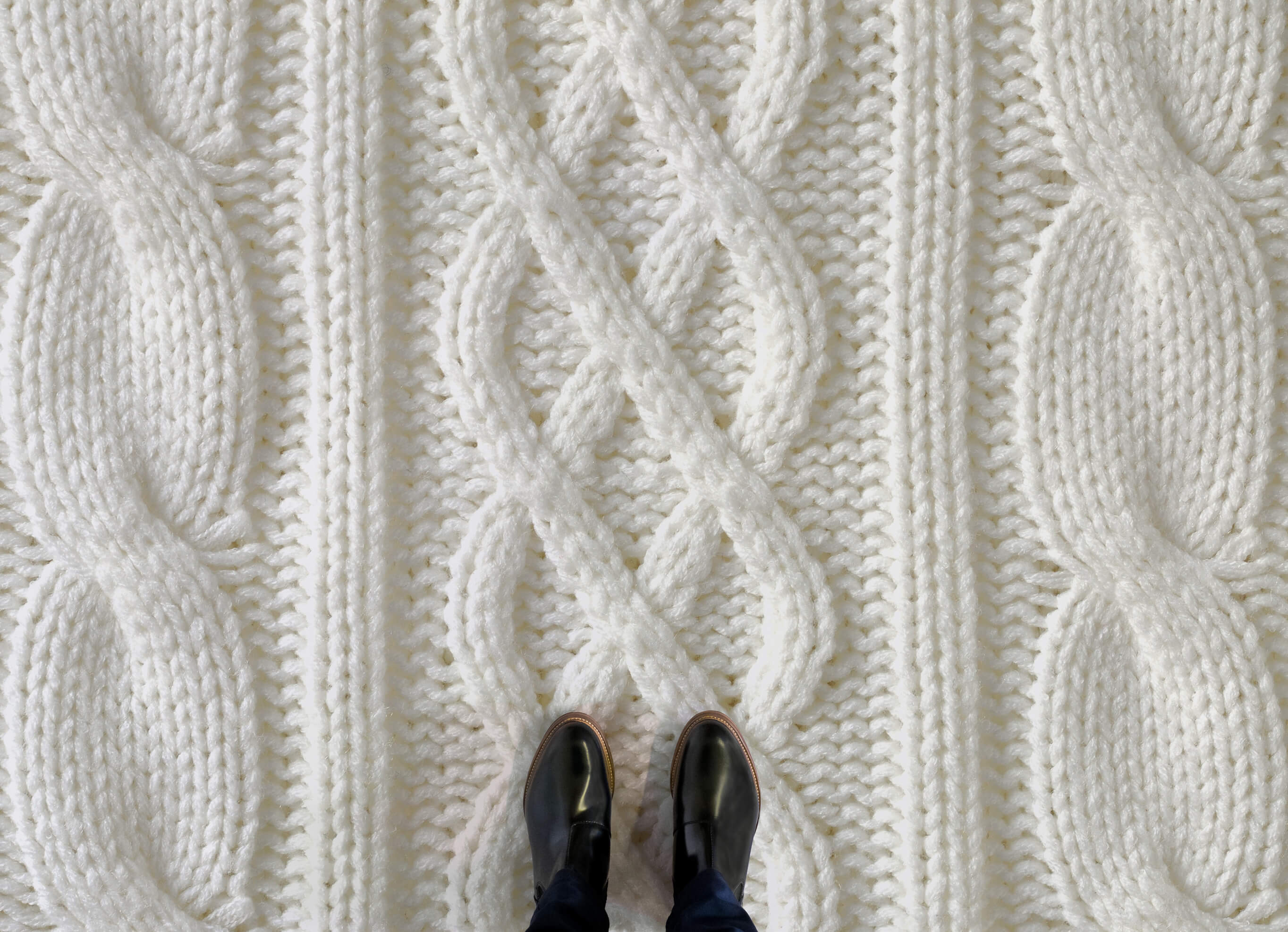 Knit Texture Patterns Cream Knit