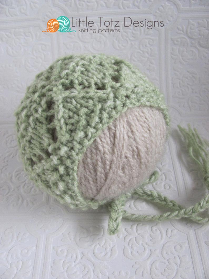 Knit Texture Patterns Emma Bonnet Knitting Pattern Newborn