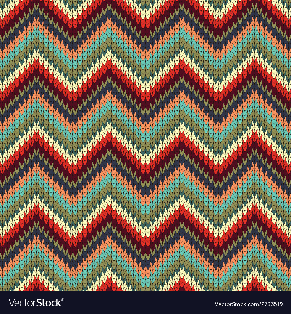 Knit Zig Zag Pattern Seamless Zigzag Knitting Pattern