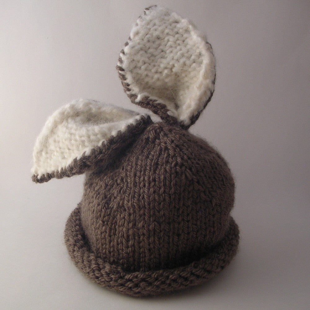 Knitted Baby Beanie Pattern Briar Bunny Ba Hat Knitting Pattern