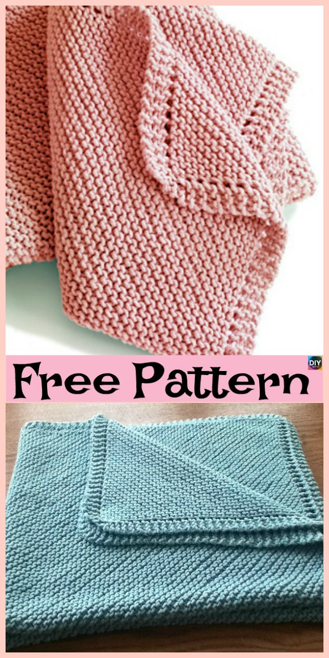 Knitted Baby Blanket Pattern Free 10 Easiest Knit Ba Blanket Free Patterns Diy 4 Ever