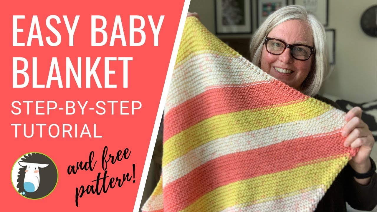 Knitted Baby Blanket Pattern Free Easy Ba Blanket Knitting Pattern For Beginners Step Step Tutorial