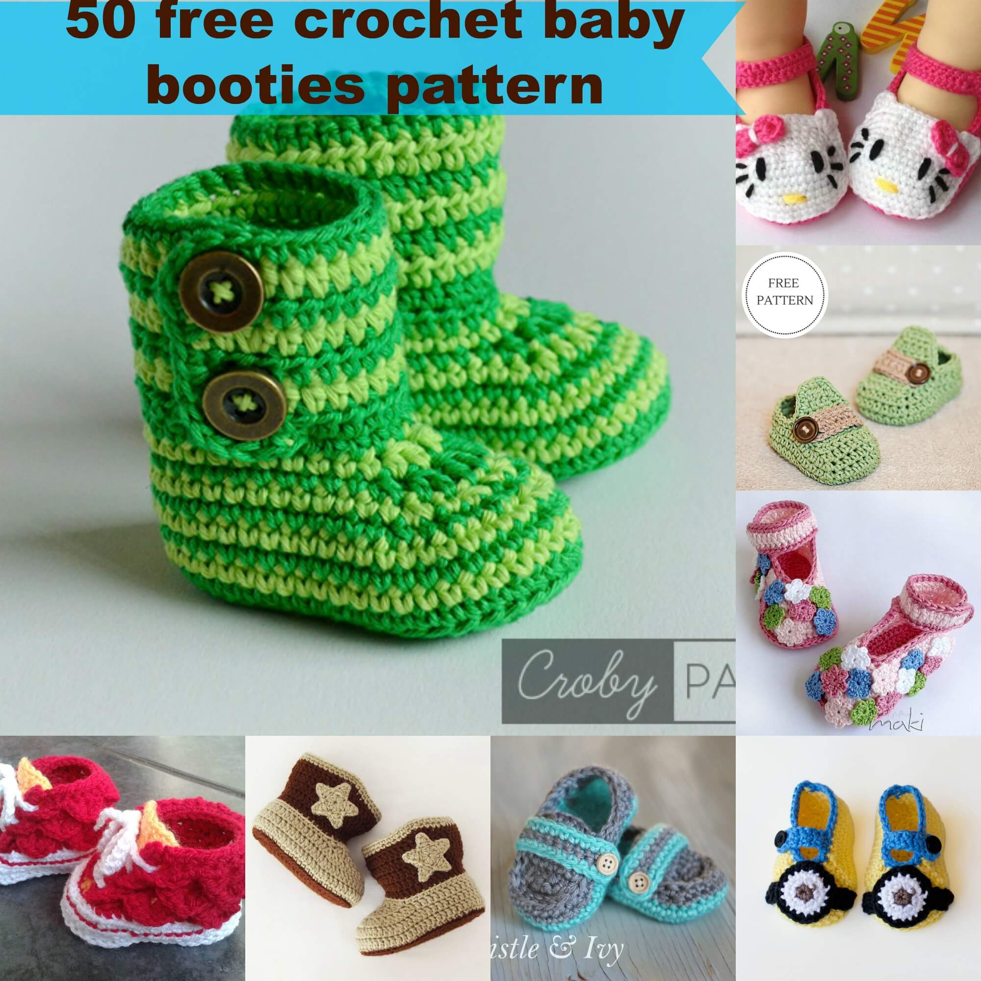 Knitted Baby Shoes Patterns Free 50 Free Crochet Ba Booties Pattern