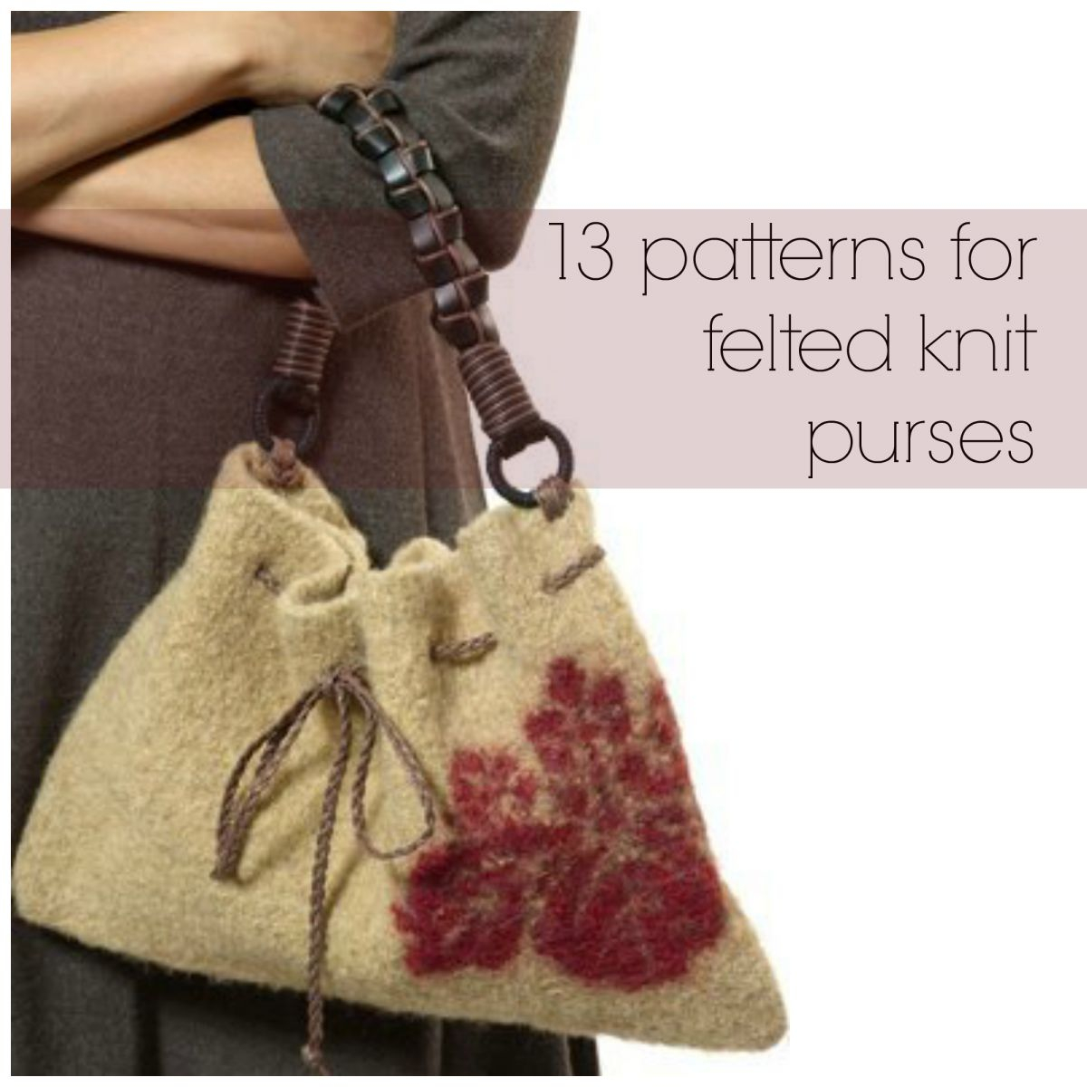 Knitted Bag Pattern 13 Patterns For Felted Knit Purses Allfreeknitting