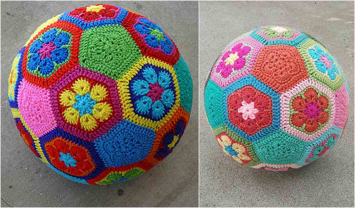 Knitted Ball Pattern Free African Flower Soccer Ball Free Crochet Pattern Your Crochet