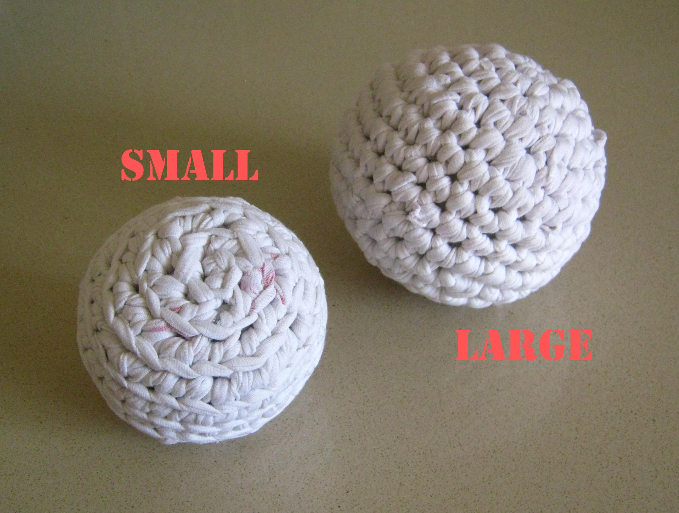 Knitted Ball Pattern Free Free Pattern Cats Favorite Toy Crocheted Balls From A T Shirt