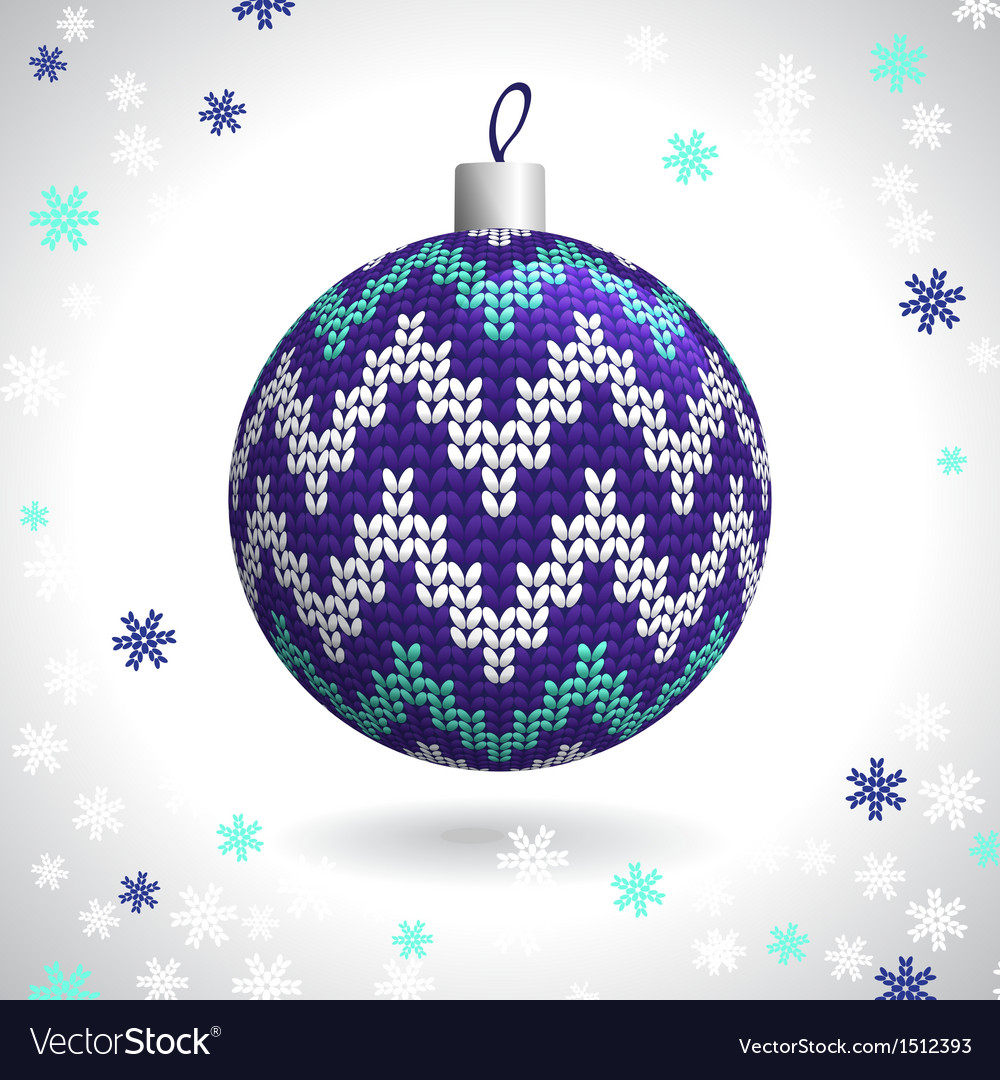 Knitted Ball Pattern Free Knitted Christmas Ball