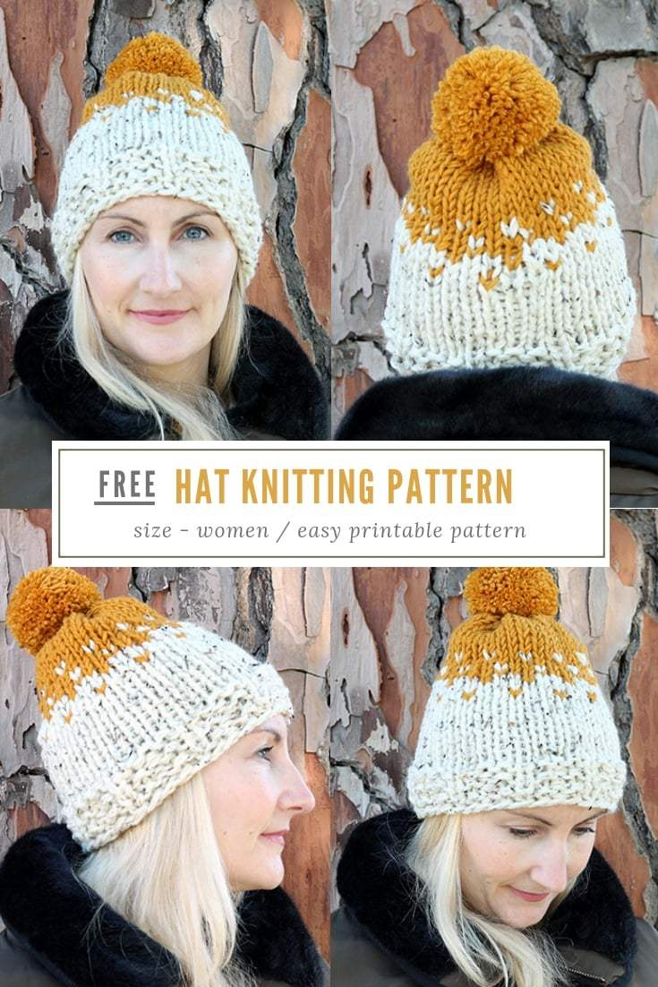 Knitted Beanie Hat Pattern Hat Pattern Knit The Willow Free Knitting Patterns Handy Little Me