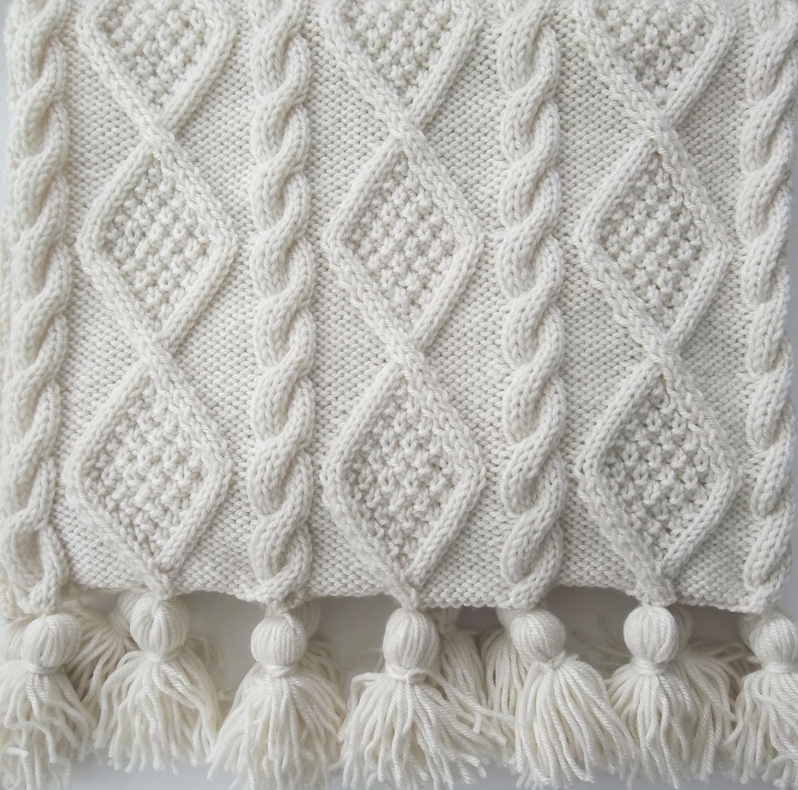 Knitted Cable Scarf Patterns Aran Cable Scarf And Throw Knitting Pattern