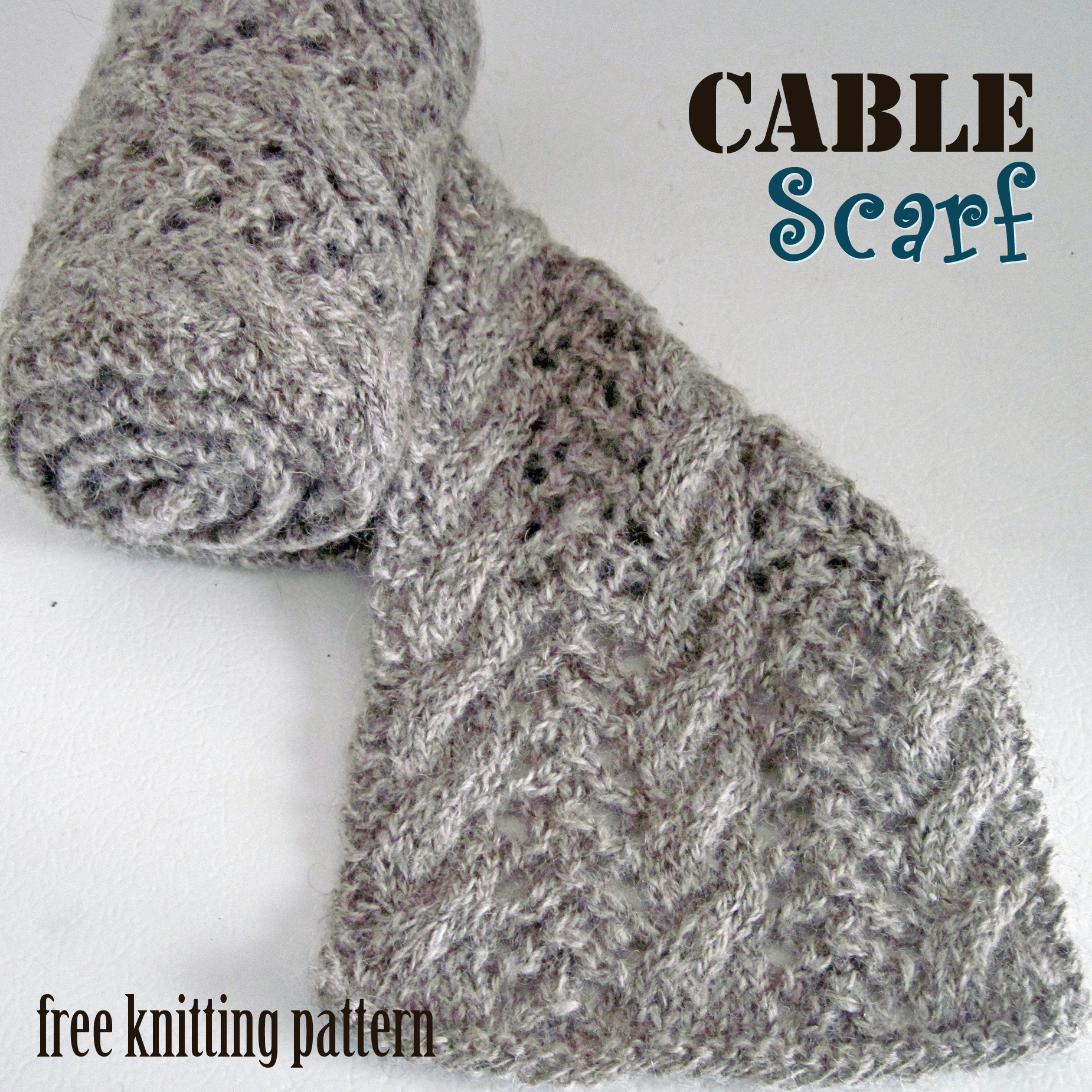 Knitted Cable Scarf Patterns Free Knitting Pattern Cable Scarf