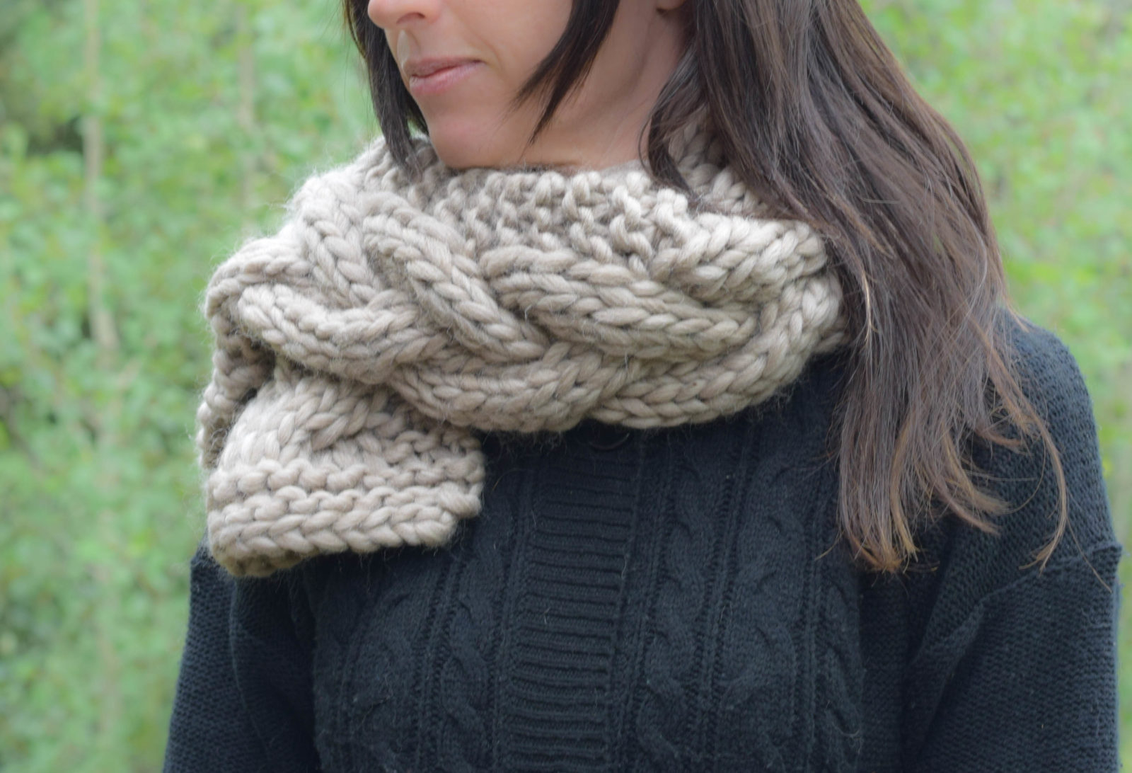 Knitted Cable Scarf Patterns The Cascades Knit Scarf Mama In A Stitch