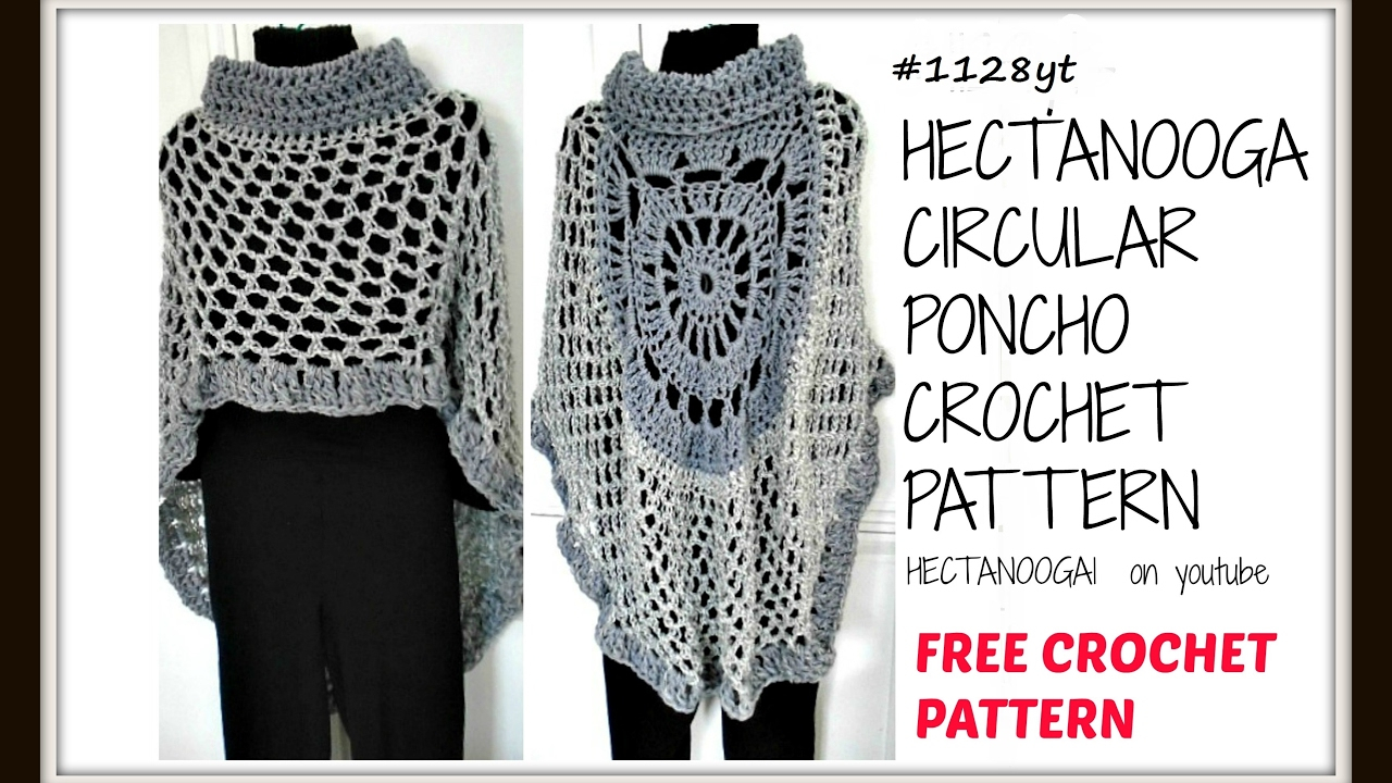 Knitted Capelet Pattern Crochet A Circular Poncho Mandala Cape Asymmetrical Shawl Sweaters Tops